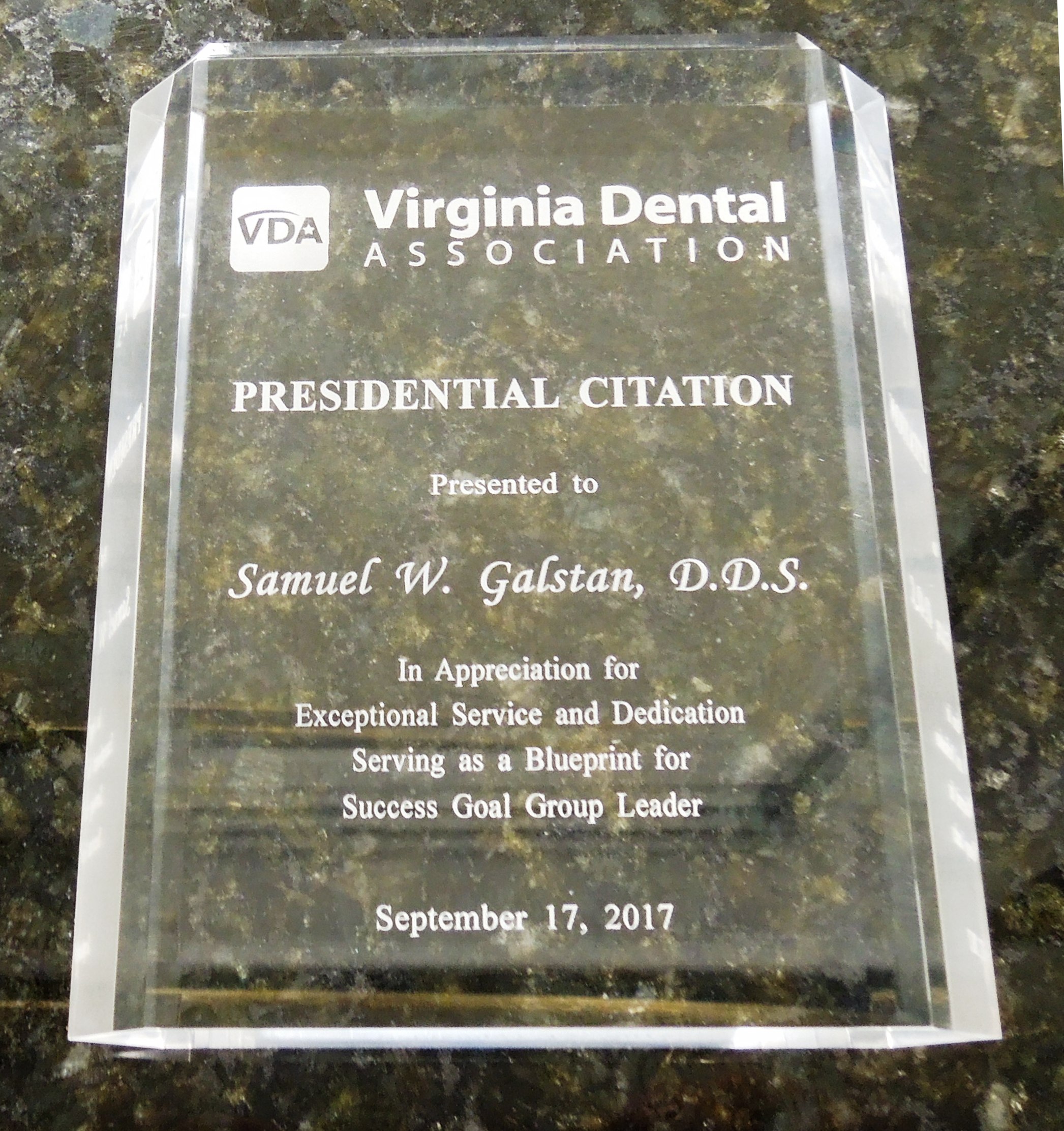 VDA presidential citation #2 9-17